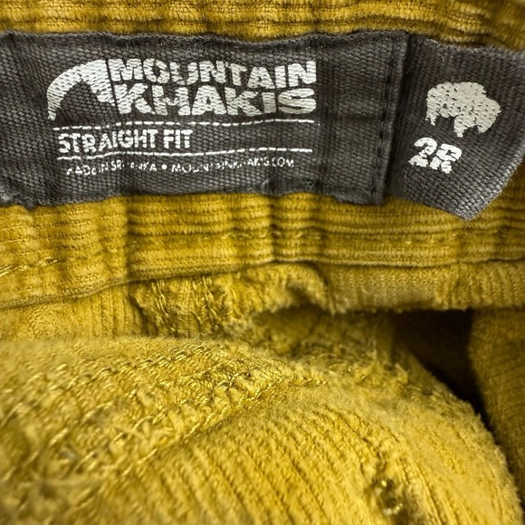 Mountain Khakis Pants‎ Womens Size 2R Mustard Straight Canyon Cord Corduroy USA - Picture 4 of 10